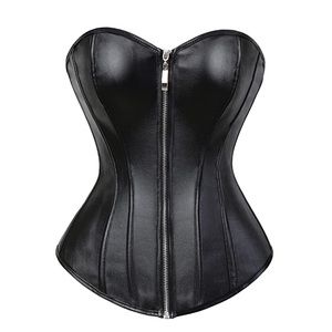 Black Bustier Corset Top Steampunk